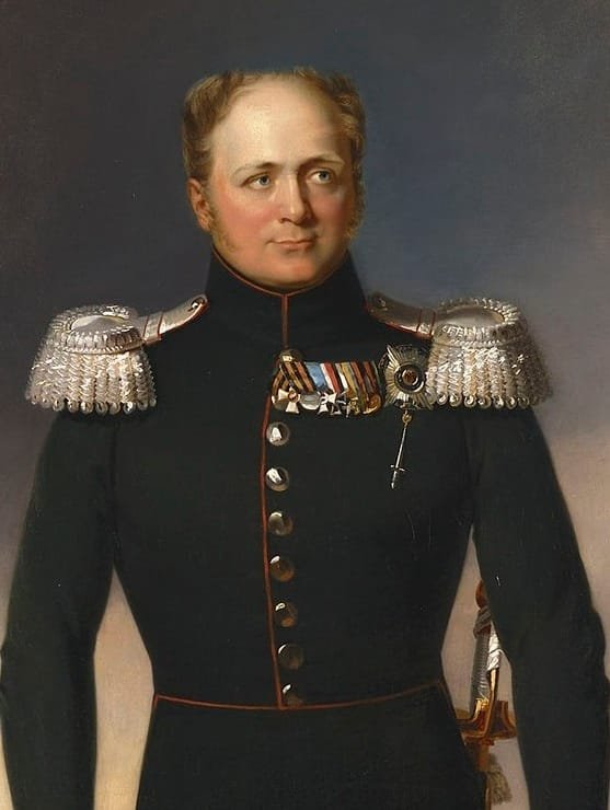 Alexander I of Russia by G.Dawe c. 1818 1825 Royal coll. of UK cropped