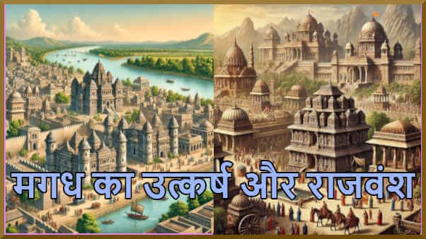 मगध साम्राज्य के 3 प्रमुख राजवंश, उदय और विस्तार का कारण | 3 Dynasties of Magadh, rise, expansion and fall reasons explained in Hindi for UPSC BPSC UPPSC JPSC MPSC RPSC and Railways Competitive Government Exams in Hindi