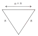 8 CM Lenghth Triangle