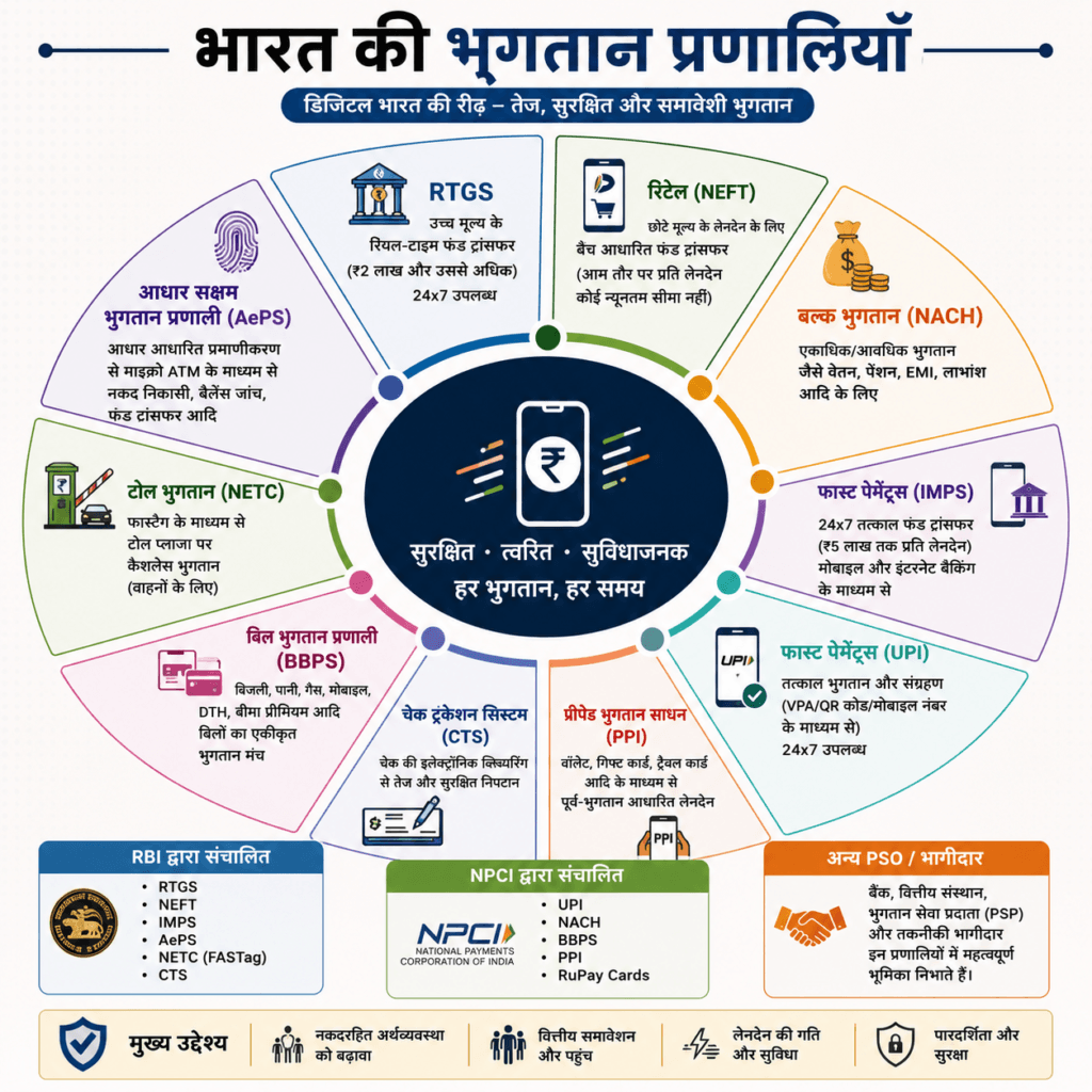 Payment Systems of India | भारत की भुगतान प्रणालियाँ